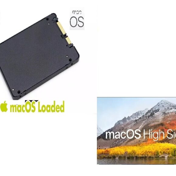 128GB SSD Upgrade with macOS High Sierra 10.13 for MacBook, MacBook Pro,Mac Mini